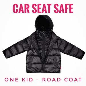 ♥️🅢🅞🅛🅓♥️ One Kid Road Coat Car Seat Safe Down Winter Coat